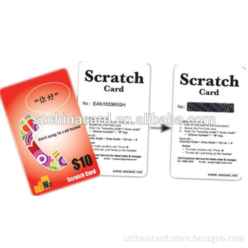Printed advertisement 30mil thickness plastic card